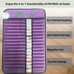 PHYMAT Crushed gemstones surface showing natural heat and texture