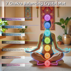PHYMAT full-body mat laid out on a bed for staged relaxation