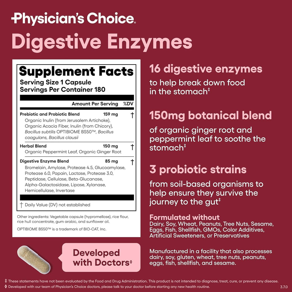 Daily use with Physician's CHOICE capsules supports routine.
