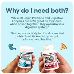 Physician's CHOICE digestive enzymes packaging front signals convenient digestive support.