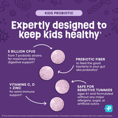 Physician's CHOICE Kids probiotic chewable tablet handed to a child for daily use