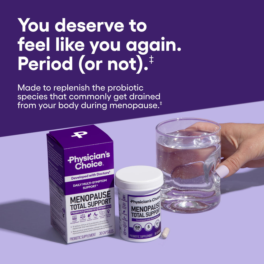 Physician's CHOICE probiotic capsule close-up for gut health support.