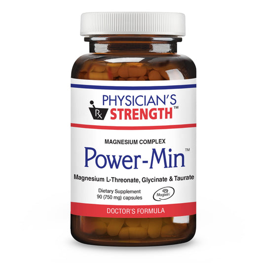 Physician's Strength Power-Min bottle front view for total body support.