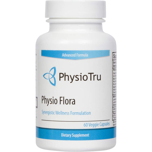 PhysioTru Physio Flora bottle ready for daily gut support and energy.