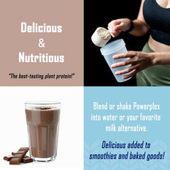 PhysiVantage Powerplex ingredients pea and rice highlight organic protein sources and balanced amino acids.