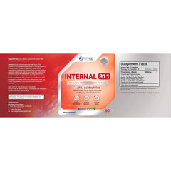 Phytage Labs Internal 911 close-up capsules highlight smooth texture.