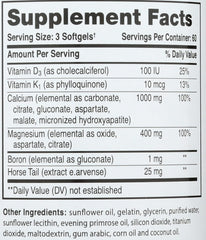 Phyto-Therapy softgels nutrition label visible for transparency