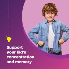 Ingredient list includes Vitamin C and B vitamins for kids.