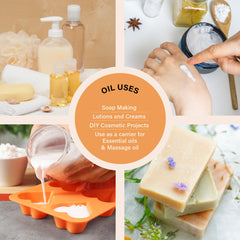 Pifito cosmetic-grade oils label highlights purity and additives-free formula.