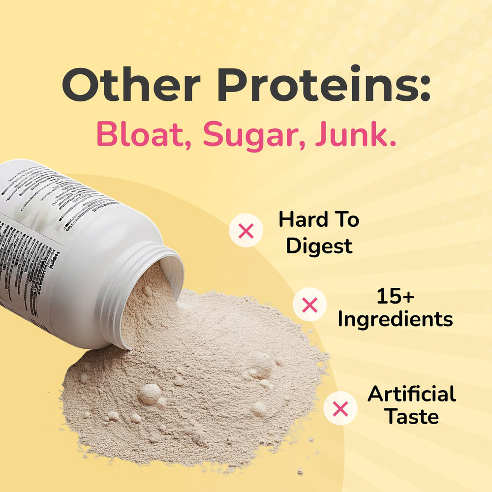 Pin Up Girl ingredients closeup shows ultra-refined whey isolate purity