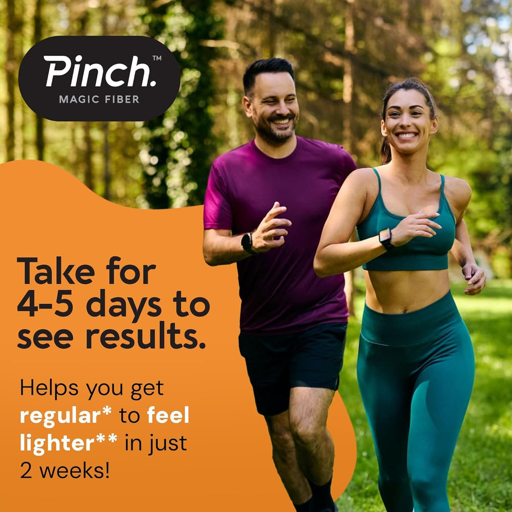 Pinch Magic Fiber Tropical 2-Pack label detail highlights vitamin C and D