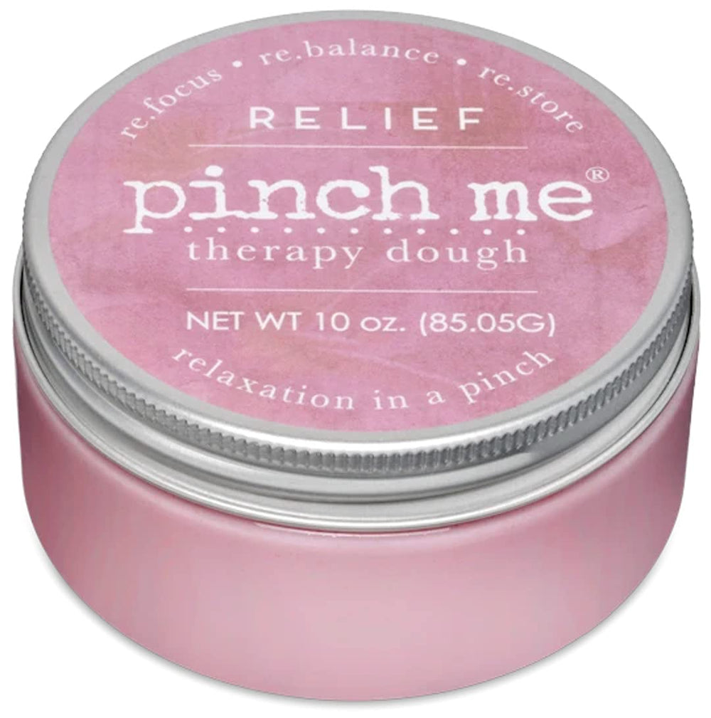 Pinch Me Relief putty with vanilla orange scent for relaxation.