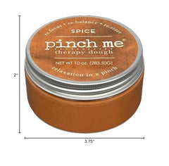 Pinch Me Therapy Dough Spice jar label highlights packaging and scent