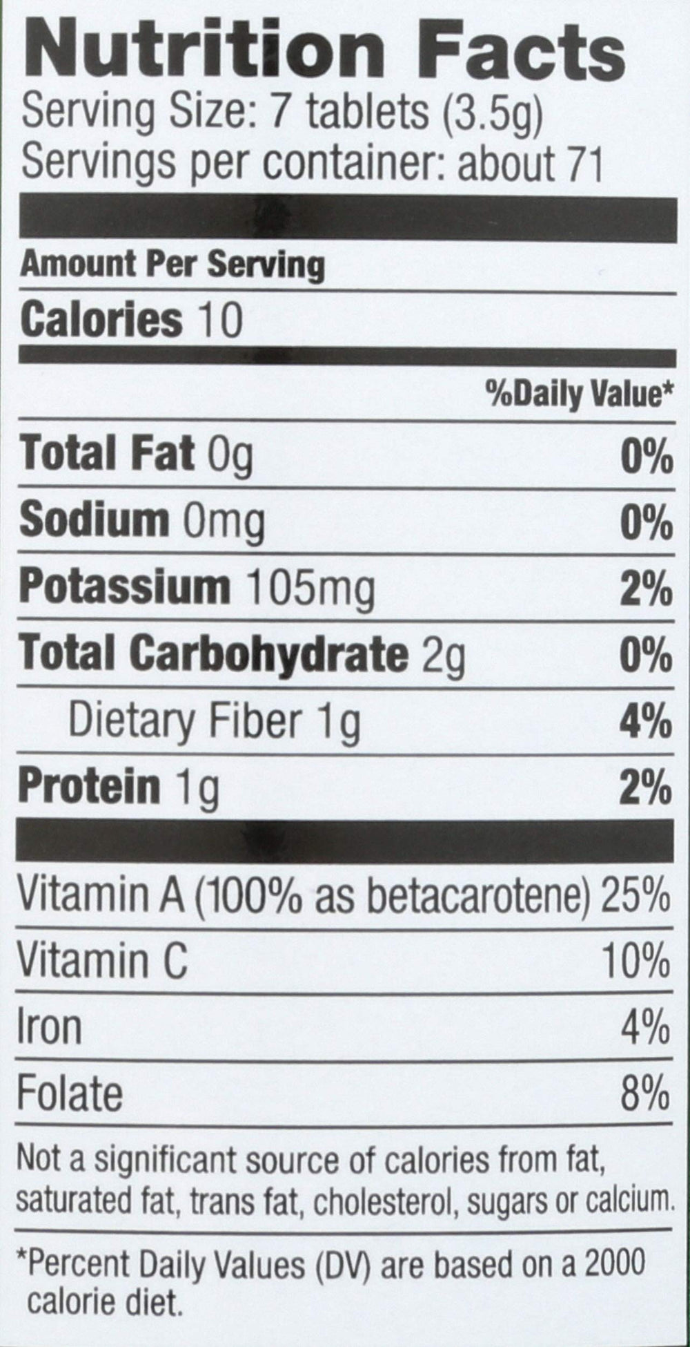 Pines Organic Wheat Grass Tablets package with organic seal