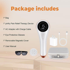 Pinfriy eye protective glasses included for safe treatment.