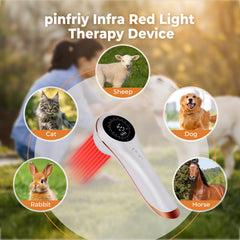 Pinfriy infrared wand on back for broader muscle relaxation.