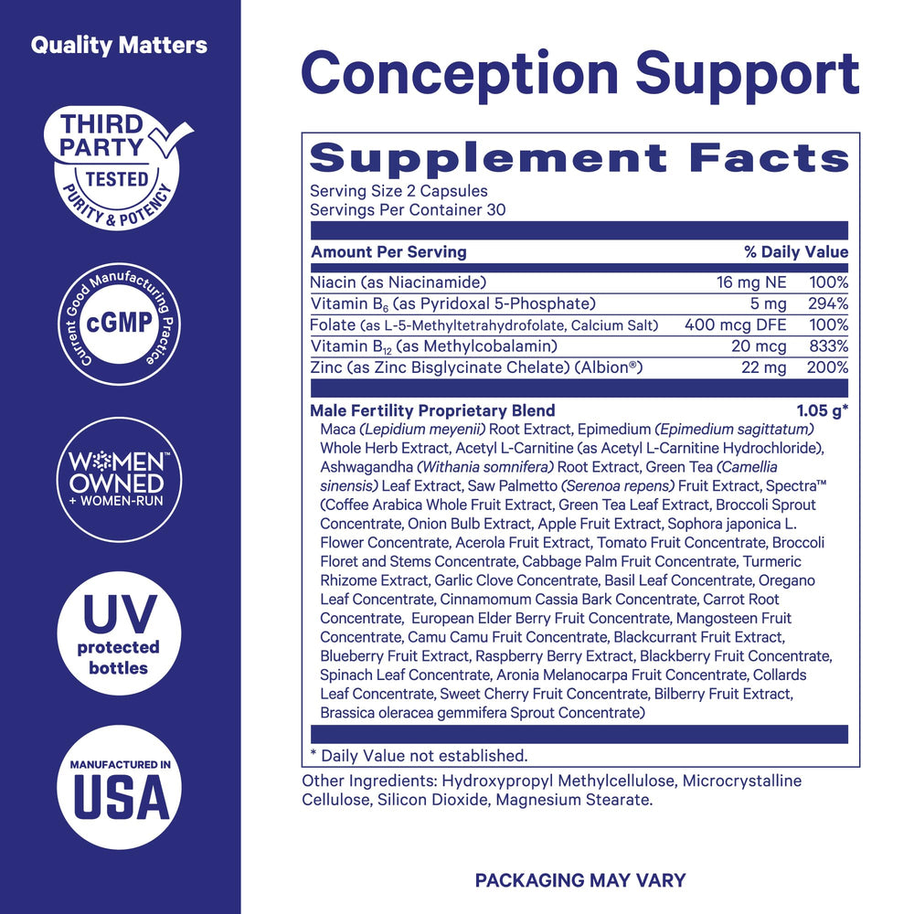 Pink Stork BlueStork label highlights natural ingredients and allergen-free formula.