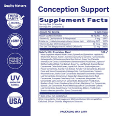 Pink Stork BlueStork label highlights natural ingredients and allergen-free formula.