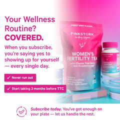 Pink Stork ingredients Myo-Inositol highlighted for preconception nutrition