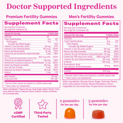 Pink Stork fertility tea and gummies routine image for conception preparation