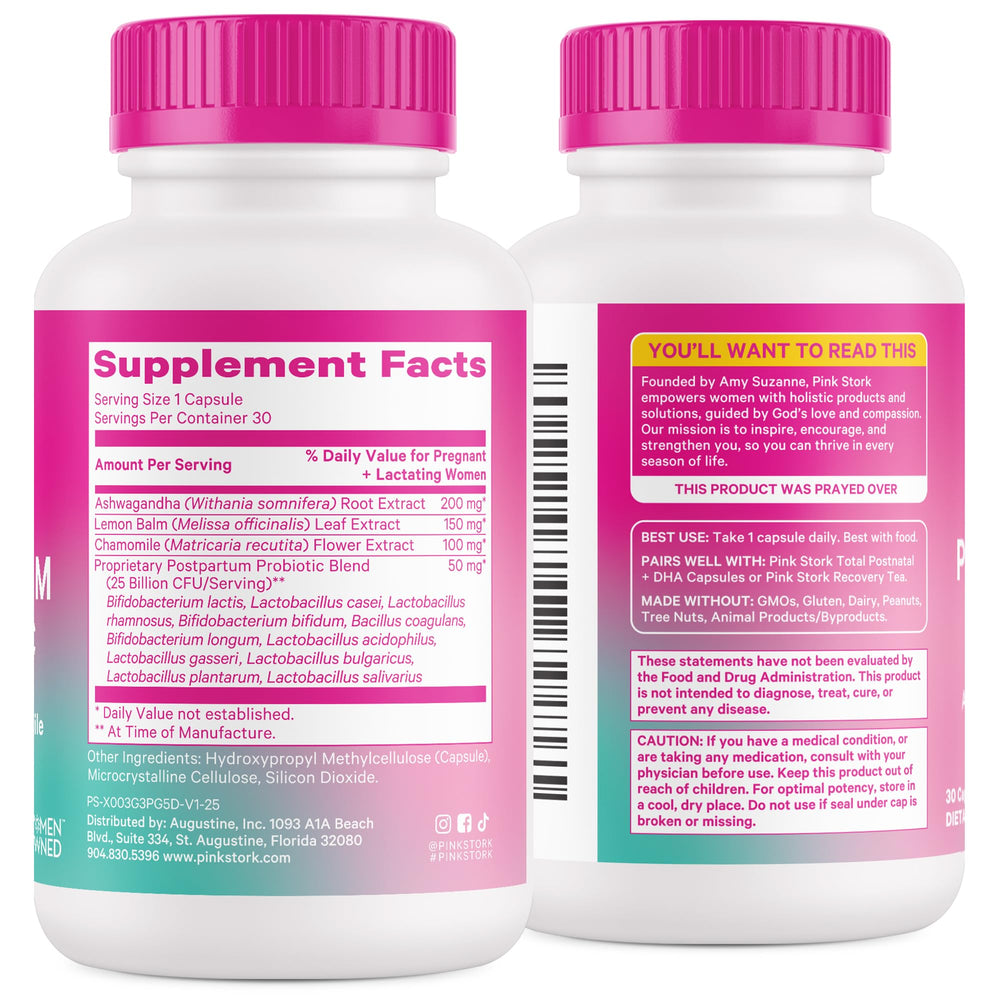Pink Stork Postnatal Probiotics heart-shaped ScentCert detail