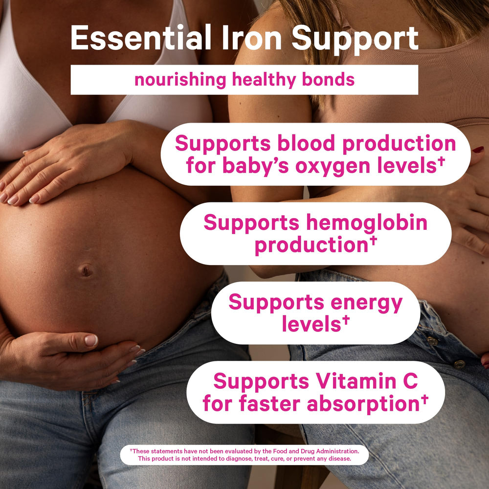 Vitamin C complemented iron gummies for better absorption.