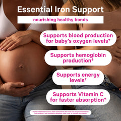 Vitamin C complemented iron gummies for better absorption.