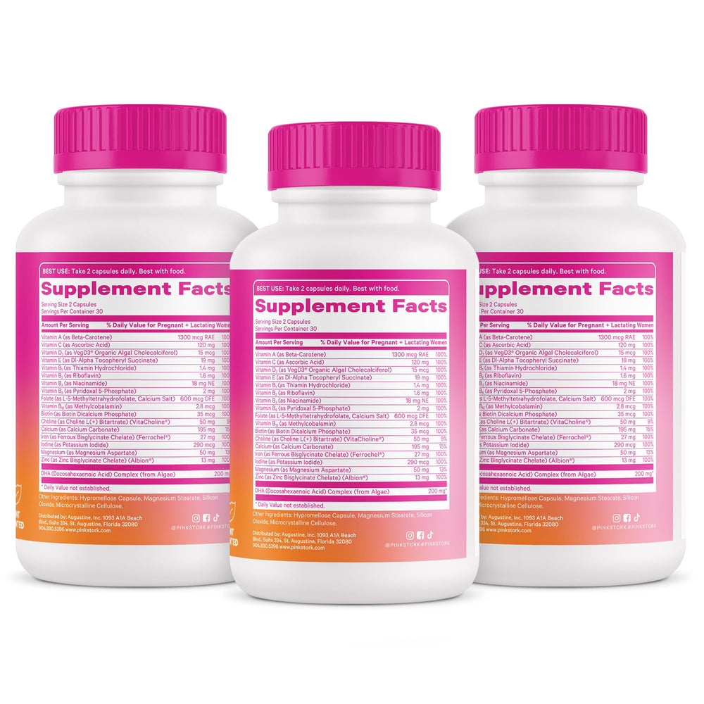 Bottle with probiotics pairing to illustrate recommended combo.