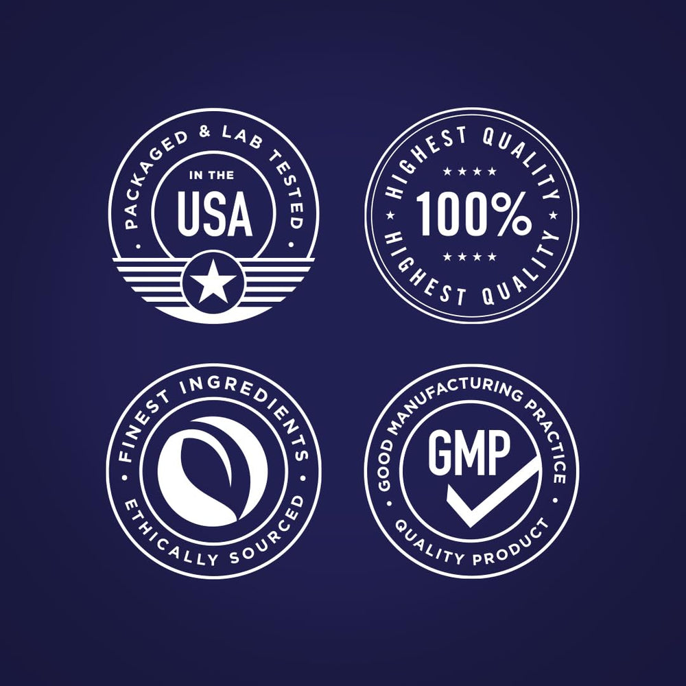 Piping Rock gluten-free non-GMO seal image reinforces ingredient quality and trust.