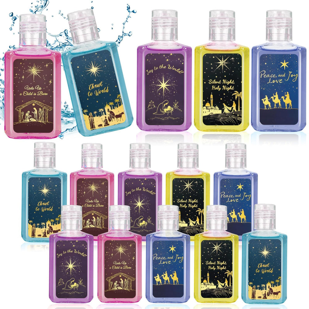 Piuaeue Christmas nativity mini hand sanitizer for festive gift-giving