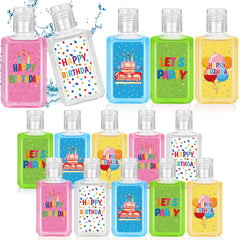 Piuaeue birthday mini sanitizer with balloon design adds festive flair for party favors.