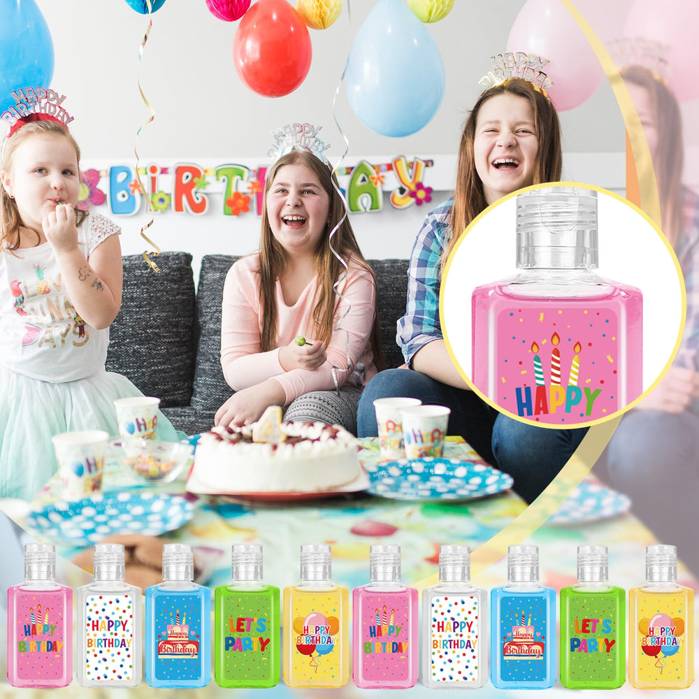 Piuaeue gift-ready mini sanitizers fit gift bags and party tables.