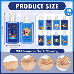 Piuaeue Passover mini hand sanitizer set offers 10 styles for varied party gifts.