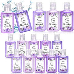 Piuaeue wedding flower label packaging for 1 oz sanitizer, ideal wedding favors.