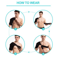 PKSTONE heated massager worn during desk work eases shoulder tension.