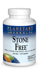 Planetary Herbals Stone Free bottle front view for daily herbal support.