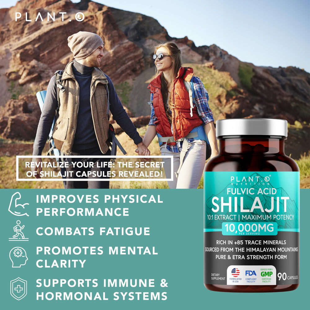 PLANT.O NUTRITION Shilajit for potential energy support and stamina.