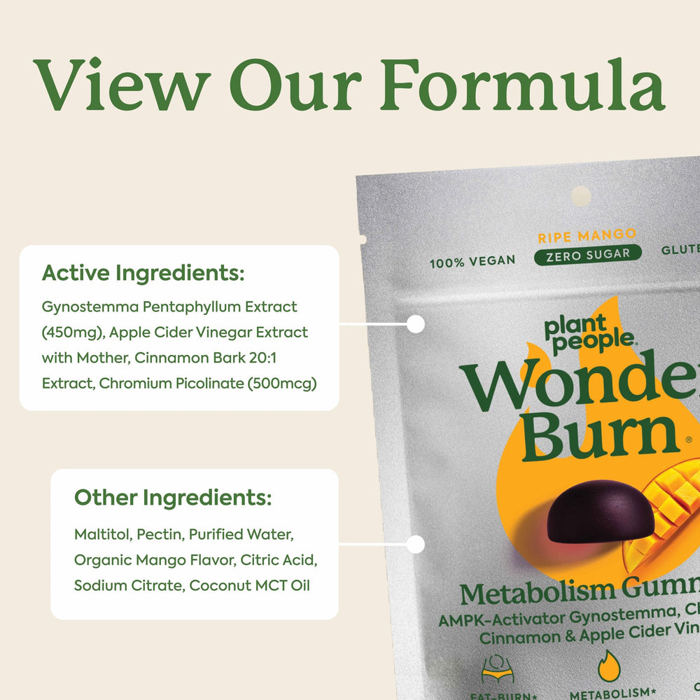 Close-up of gummy texture in WonderBurn demonstrates easy, tasty consumption.