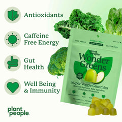 WonderGreens packaging pouch emphasizing recyclable materials and environmental care