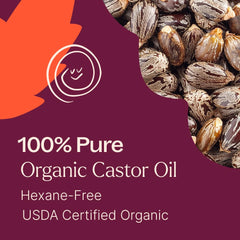 Plant Therapy Castor Oil on hair roots for nourishing scalp and lashes