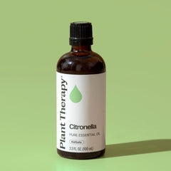 Plant Therapy citronella oil used in skincare routines for a refreshing touch.