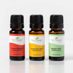 Plant Therapy Immune Aid diffuser enhances a calm, seasonal-friendly space.