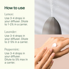 Plant Therapy Lavender essential oil bottle in 10 ml for calming diffusions and skincare.