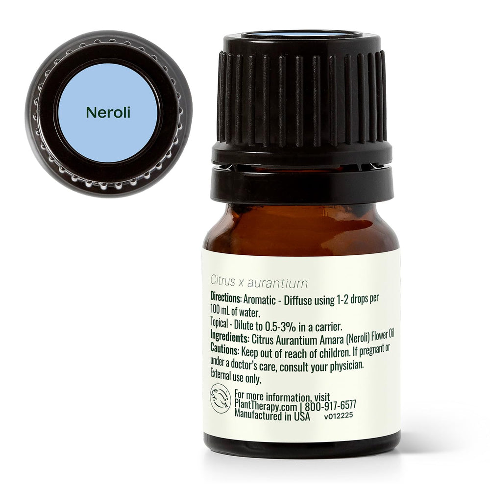 Plant Therapy Neroli oil packaging and branding for reference