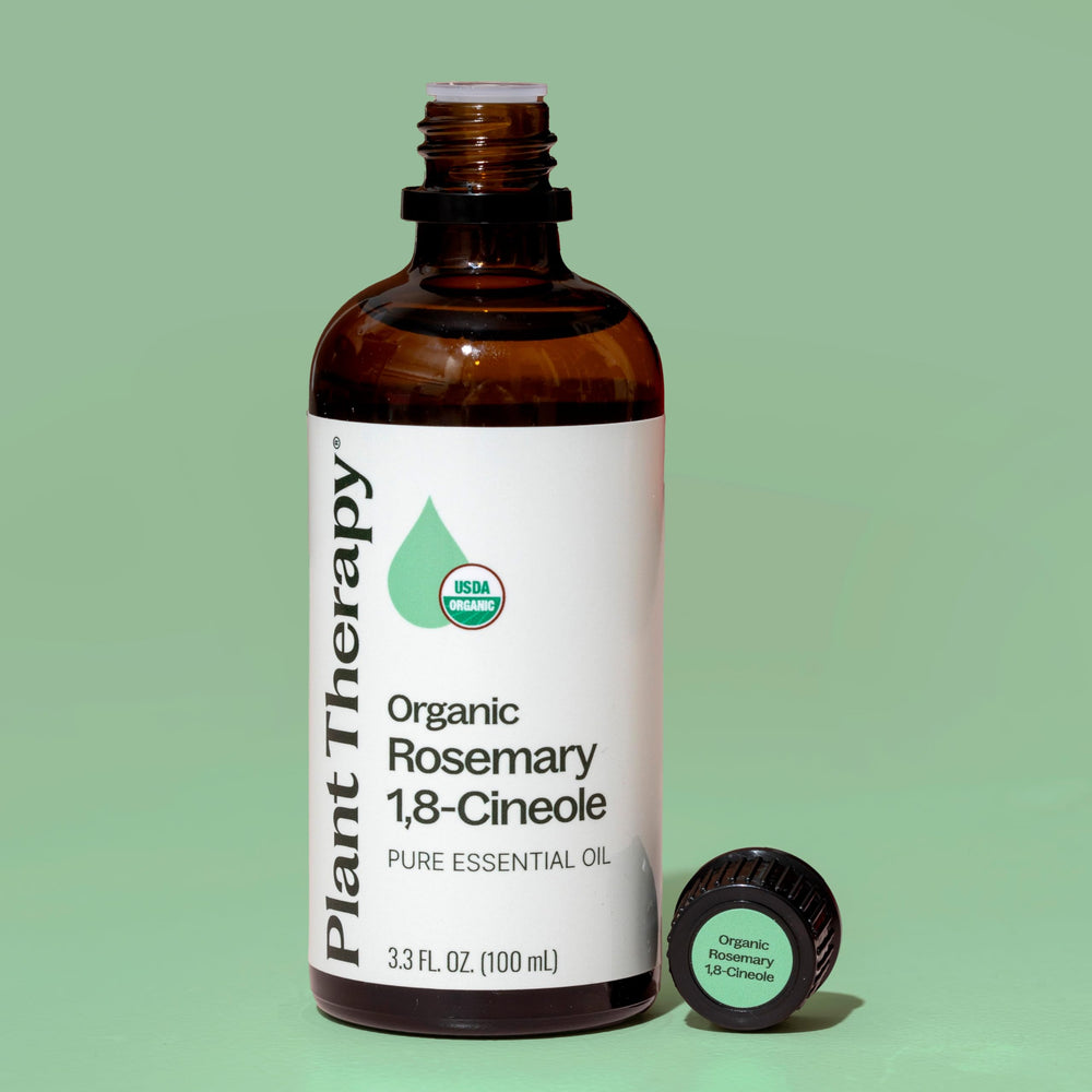 Plant Therapy rosemary oil massage blend for sore muscles.