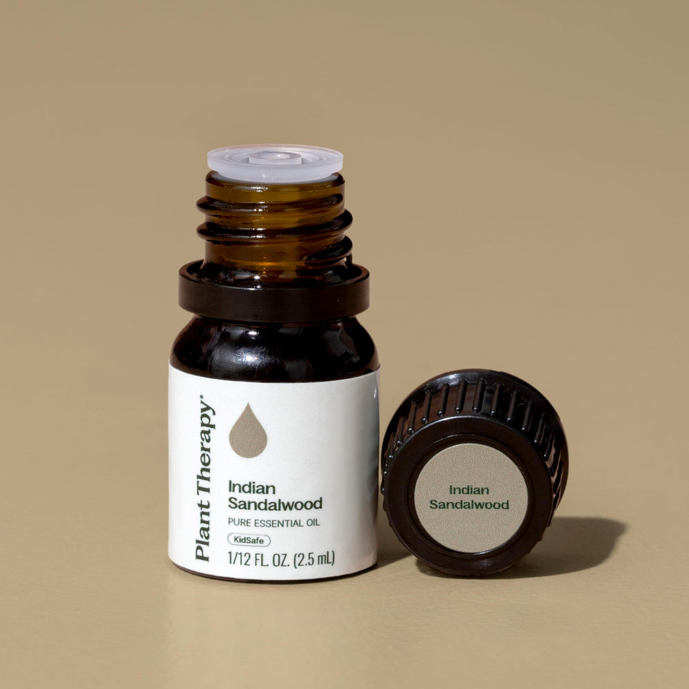 Plant Therapy Sandalwood Indian essential oil—quality-tested aroma for consistent diffusion.