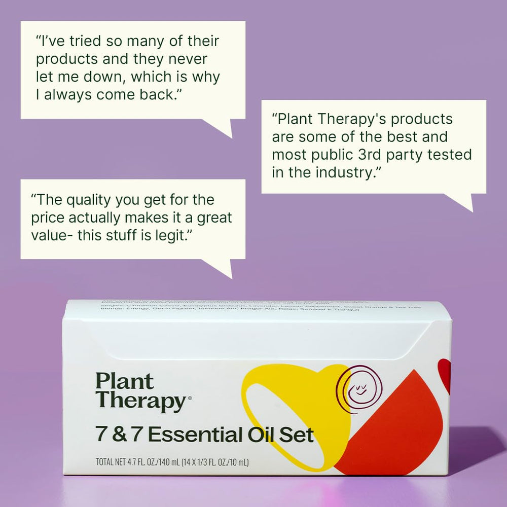 Plant Therapy Tea Tree oil bottle ideal for cleansing blends and DIY skincare.