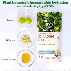 PlantFusion vegan collagen powder hyaluronic acid emphasis on moisture