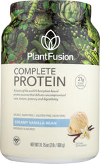 PlantFusion vegan protein scoop resting in a bowl ready for shakes.