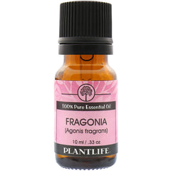 Plantlife Fragonia aromatherapy bottle ready for diffuser use, creating uplifting mood.